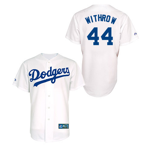 Chris Withrow #44 Youth Baseball Jersey-L A Dodgers Authentic Home White MLB Jersey